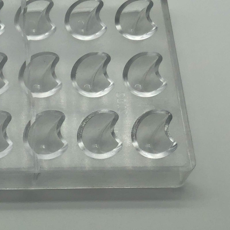 Goldbaking Moon Shaped Polycarbonate Chocolate Mold Hard PC Candy Mold Tray Clear Chocolate Tray - Image 4